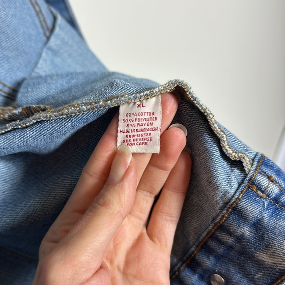 Brooklyn Cloth Men’s Acid Washed Denim Jacket Size XL - Picture 4 of 5